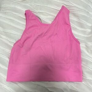barbie pink stretchy tank